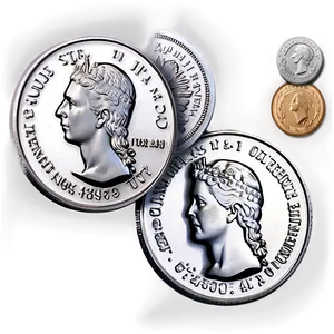 Contemporary Silver Coin Style PNG Uds35 PNG