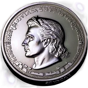 Contemporary Silver Coin Style PNG Yds44 PNG