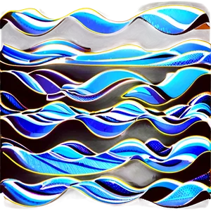 Contemporary Wave Pattern PNG Vvq32 PNG