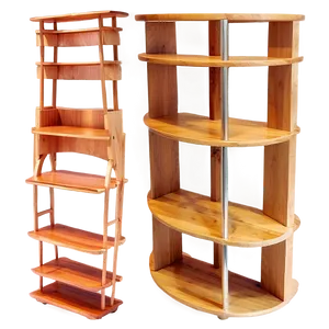 Contemporary Wood Shelf Schemes PNG 76