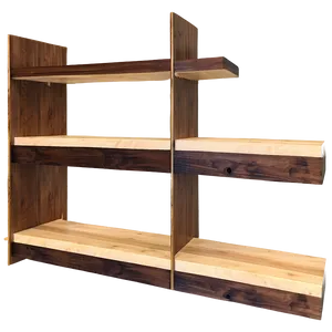 Contemporary Wood Shelf Schemes PNG Mrn