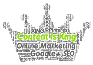 Content Is King Online Marketing Concept PNG image