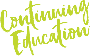 Continuing Education Handwritten Text