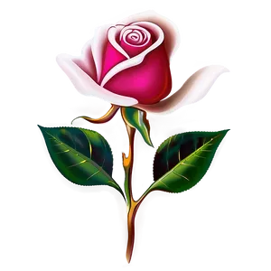 Contour Rose Tattoo Design Png 46 PNG image