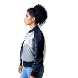 Contrast Sleeve Bomber PNG Asx76 PNG
