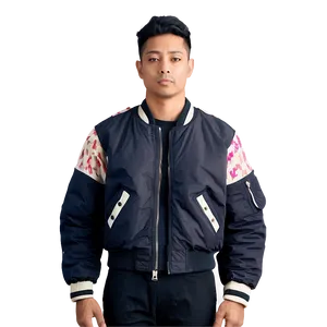 Contrast Sleeve Bomber PNG Cpa PNG