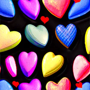 Conversation Hearts Background PNG Xvt21 PNG