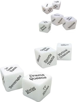 Conversation Starters Dice PNG image