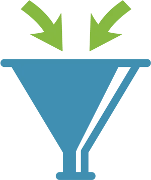 Conversion Funnel Graphic PNG image