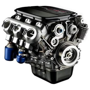 Convertible Car Engine Assembly PNG 06132024