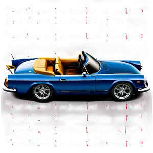 Convertible Car Vector Clipart PNG 06202024