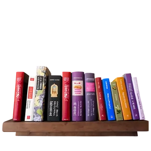 Cookbooks On Kitchen Shelf PNG Xyu90