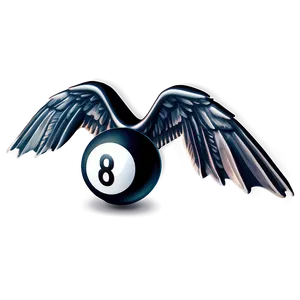 Cool 8 Ball With Wings Png 11 PNG image