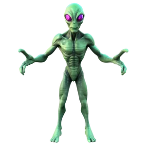 Cool Alien Cartoon Png 06282024 PNG image