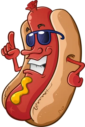Cool_ Animated_ Hot_ Dog_ Character
