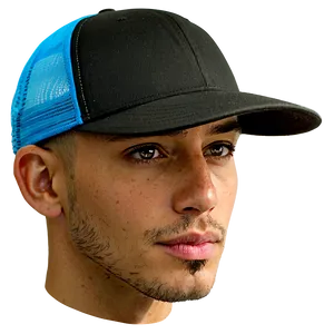 Cool Black Trucker Hat Png Dkm PNG image