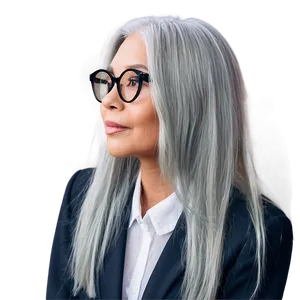 Cool Grey Hair Ideas PNG 06282024 PNG