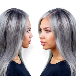 Cool Grey Hair Ideas PNG 35 PNG