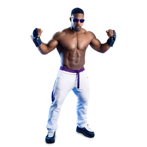 Cool Guy In A Battle Pose PNG 06252024