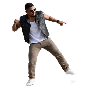 Cool Guy In Action Scene PNG Kkc51 PNG