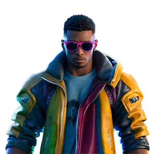 Cool Guy In Cyberpunk Style PNG Xxi70 PNG