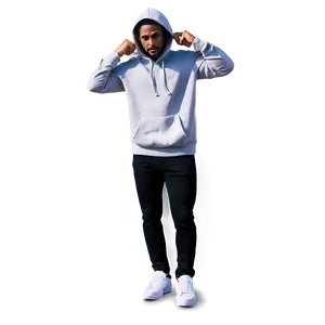 Cool Guy In Hoodie PNG Qdt
