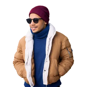 Cool Guy In Winter Clothes PNG 06252024 PNG