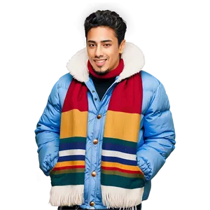 Cool Guy In Winter Clothes PNG Vlb