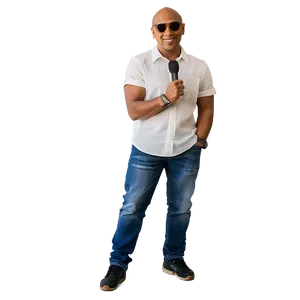 Cool Guy With A Microphone Png Cwt PNG image