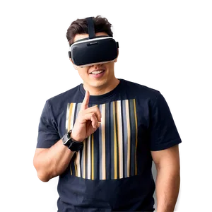 Cool Guy With Virtual Reality PNG 06252024