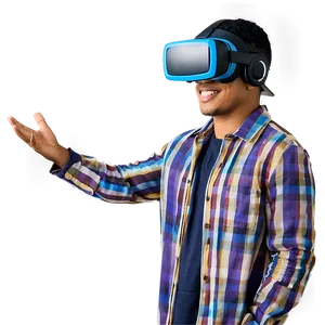 Cool Guy With Virtual Reality PNG Tgp PNG