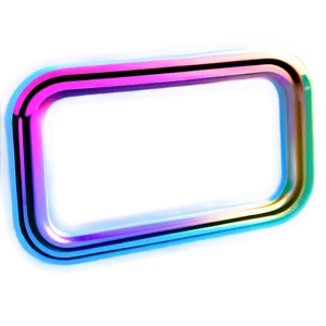 Cool Neon Rectangle PNG 06272024
