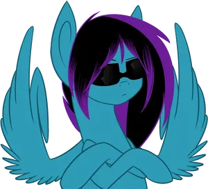 Cool_ Pegasus_ Character_ Gesture PNG image