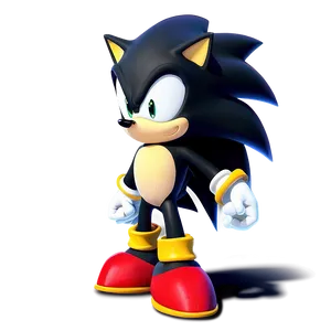 Cool Shadow The Hedgehog Pose PNG Apw