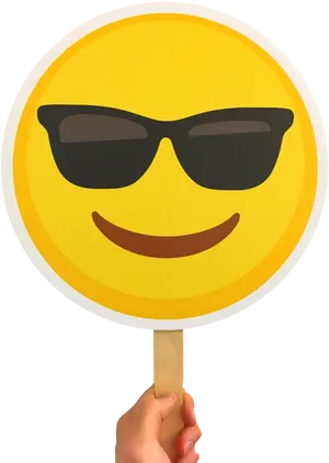 Cool Smiley Face Fan PNG image