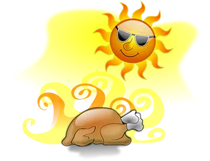 Cool Sunand Sleeping Turtle Illustration
