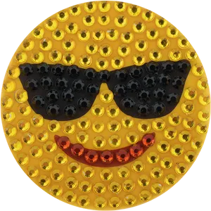 Cool Sunglasses Emoji Artwork PNG