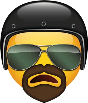 Cool Sunglasses Emoji Face PNG image