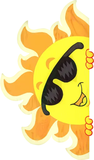 Cool Sunglasses Sun Clipart PNG image