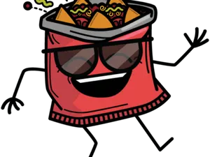 Cool Taco Character Illustration PNG image