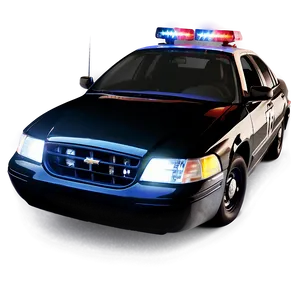 Cop Car With Lights Png 06132024 PNG image