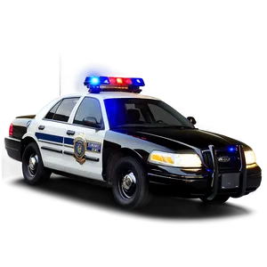 Cop Car With Lights Png Ubf PNG image