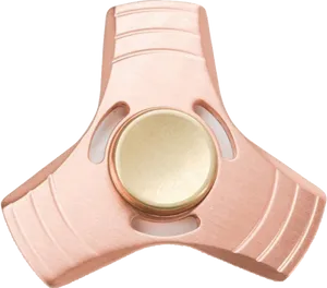 Copper Fidget Spinner Top View PNG image