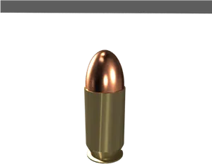 Copper Jacketed Bullet Illustration PNG image