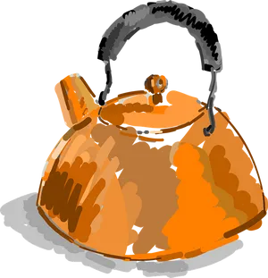 Copper Kettle Illustration PNG image
