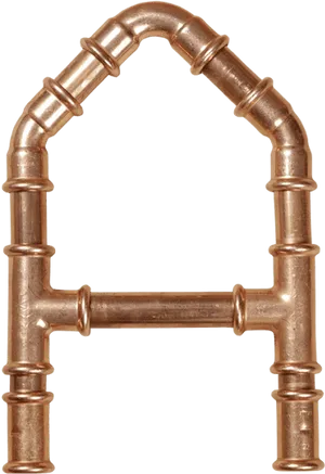 Copper Pipe Assembly PNG image