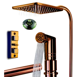 Copper Shower System PNG 05232024 PNG