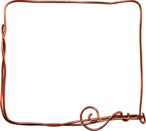 Copper Wire Frame PNG image
