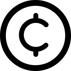 Copyright Symbol Blackon Transparent PNG image