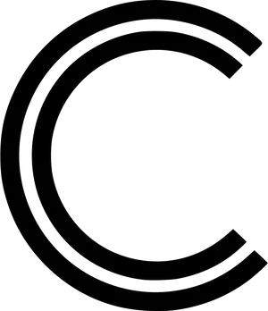 Copyright Symbol Blackon Transparent Background PNG image